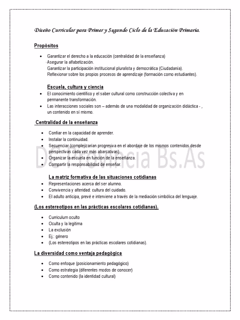 ¿Cuál es el segundo ciclo del nivel primario?