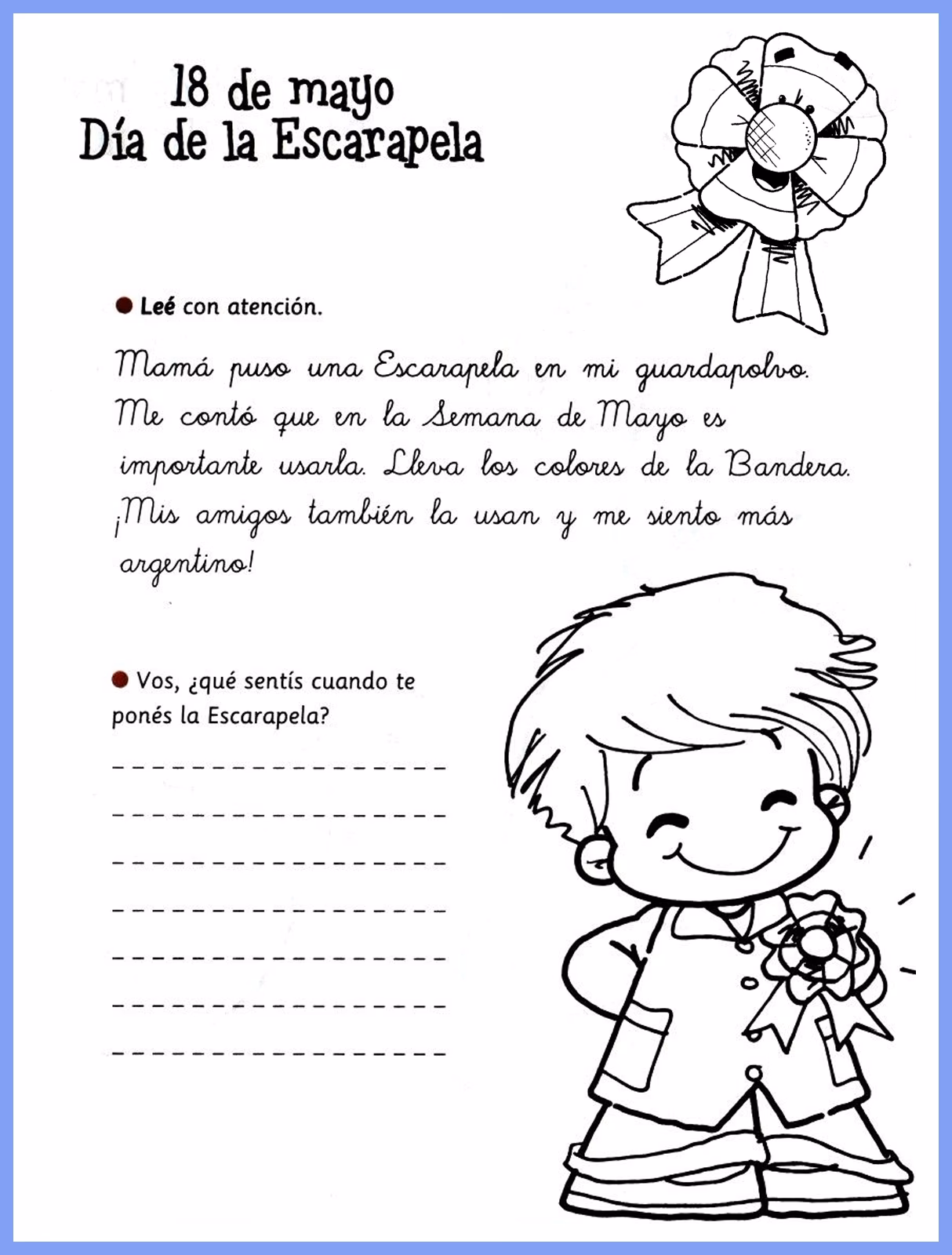 ¿Qué simboliza la escarapela?