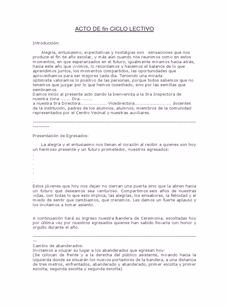 ¿Qué es el fin de curso?