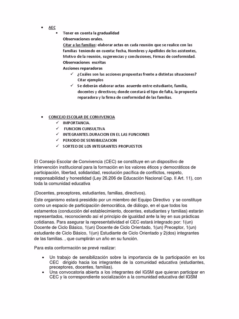 ¿Qué es el AEC en la escuela?