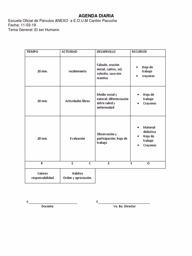 ¿Cómo elaborar una agenda diaria?