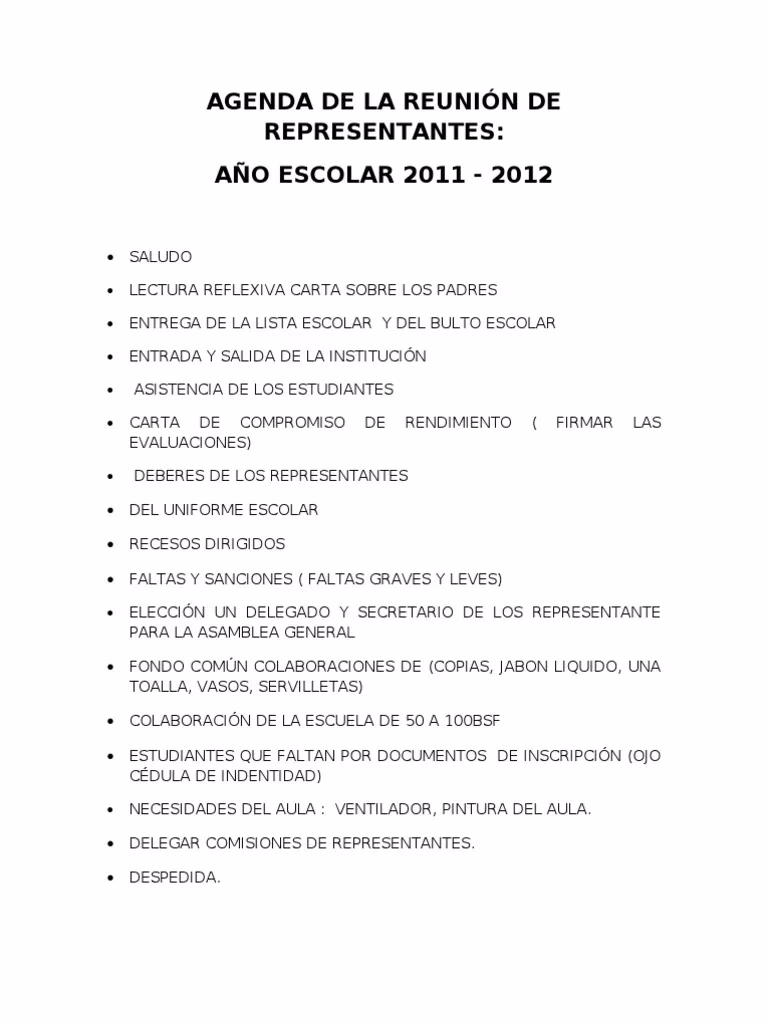 ¿Cuáles son los objetivos de una reunión del personal docente?