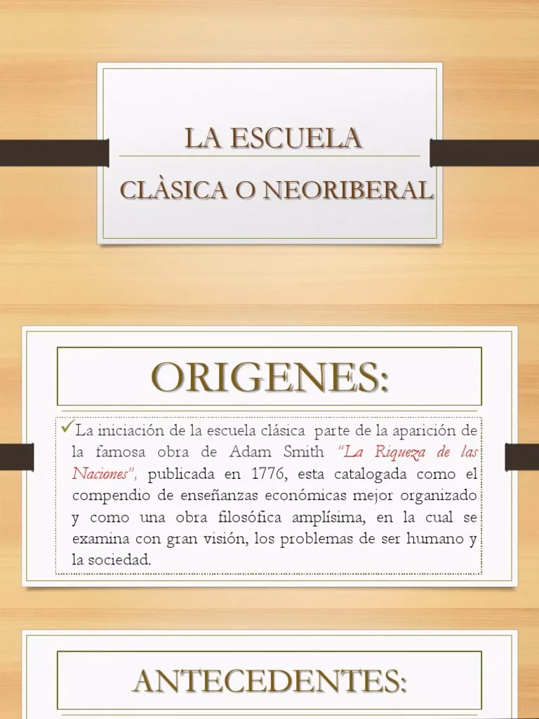 ¿Cuándo comienza la escuela clásica?