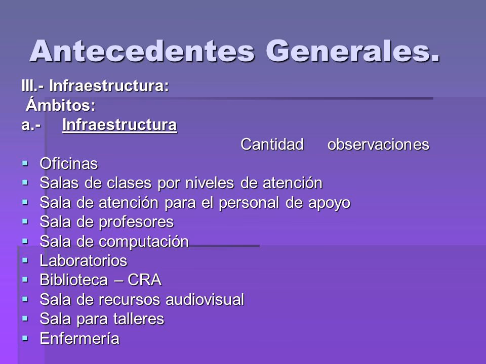 ¿Qué son los antecedentes de una institución?