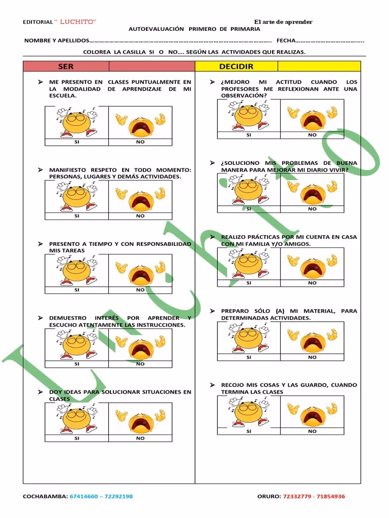 ¿Qué poner en la autoevaluación docente?