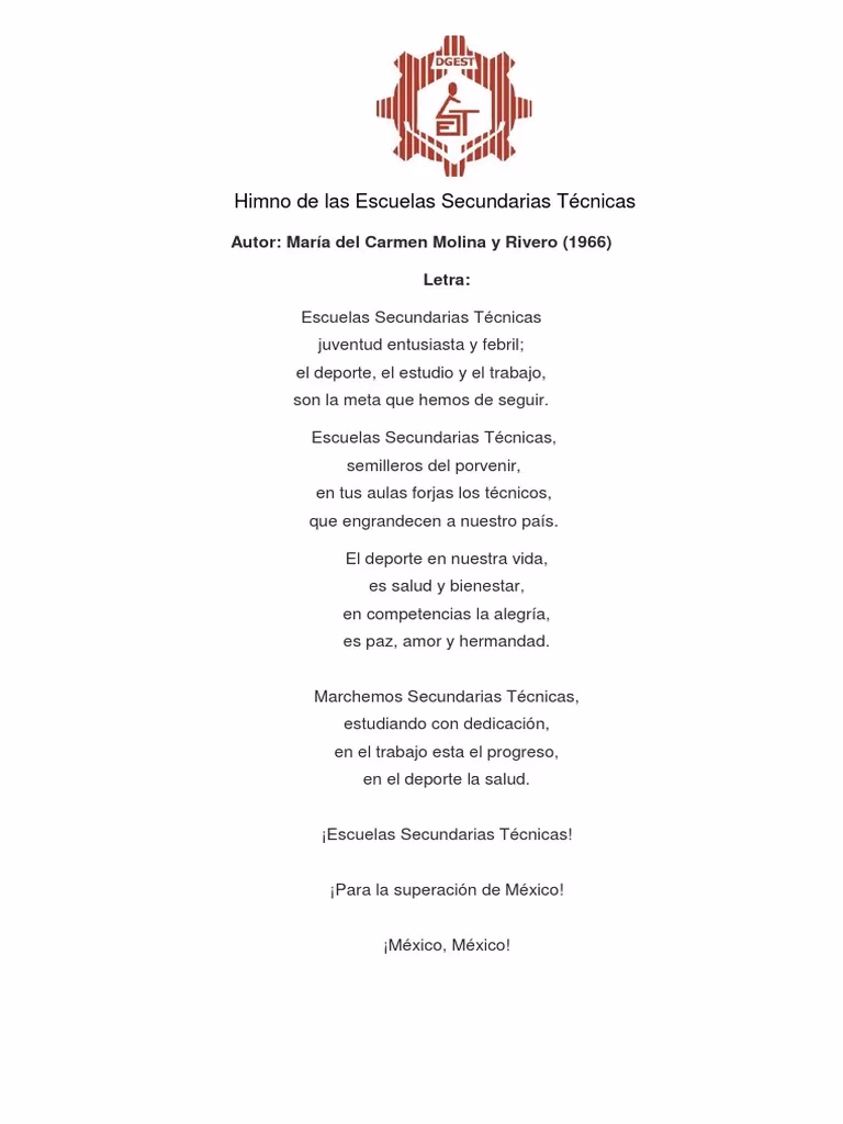 ¿Quién escribió el himno de la escuela?