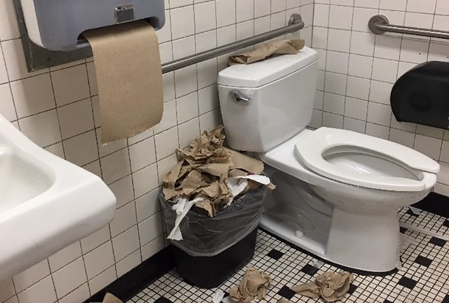 ¿Cuáles son las condiciones correctas para un baño escolar?