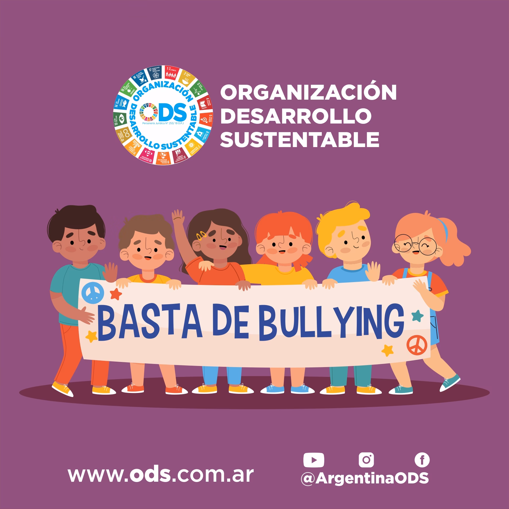 ¿Cómo se escribe basta al bullying?