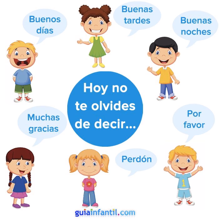 ¿Cuáles son los buenos modales en el colegio?