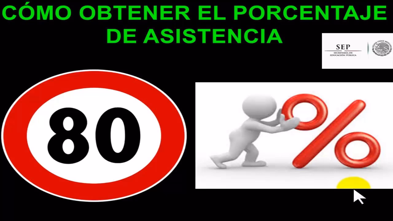 ¿Cómo se calcula el porcentaje de inasistencias?