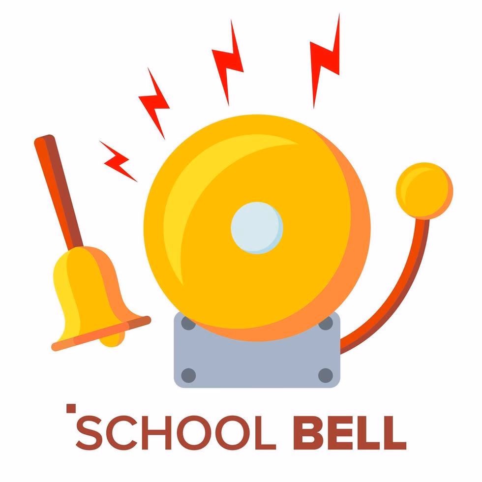 ¿Cuál es la onomatopeya de la campana de escuela?