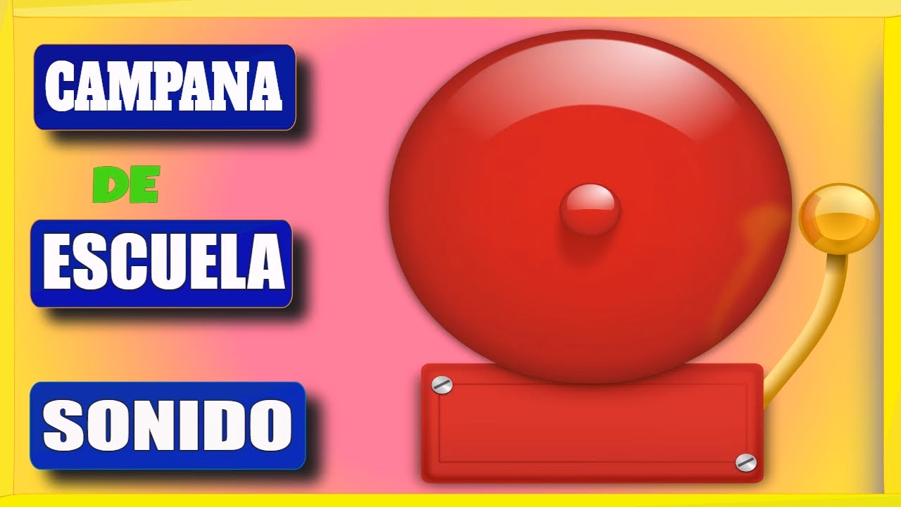 ¿Cuál es la onomatopeya de la campana de escuela?