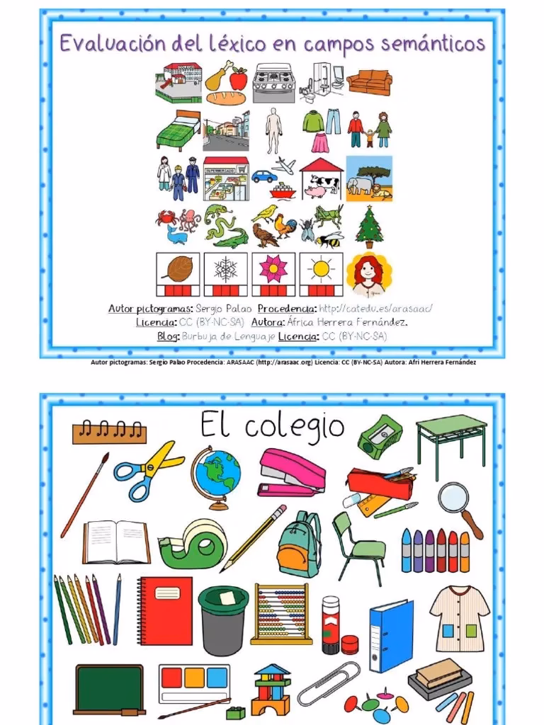 ¿Qué es un campo léxico y ejemplos?