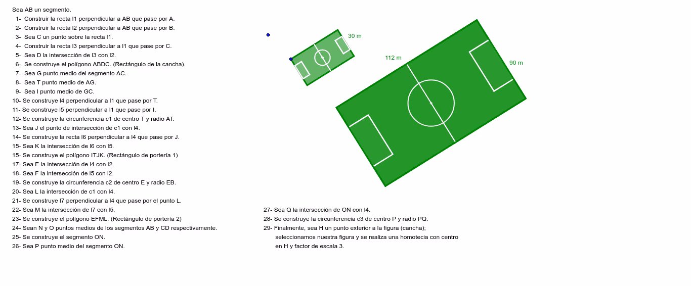¿Cuánto mide una cancha de primaria?