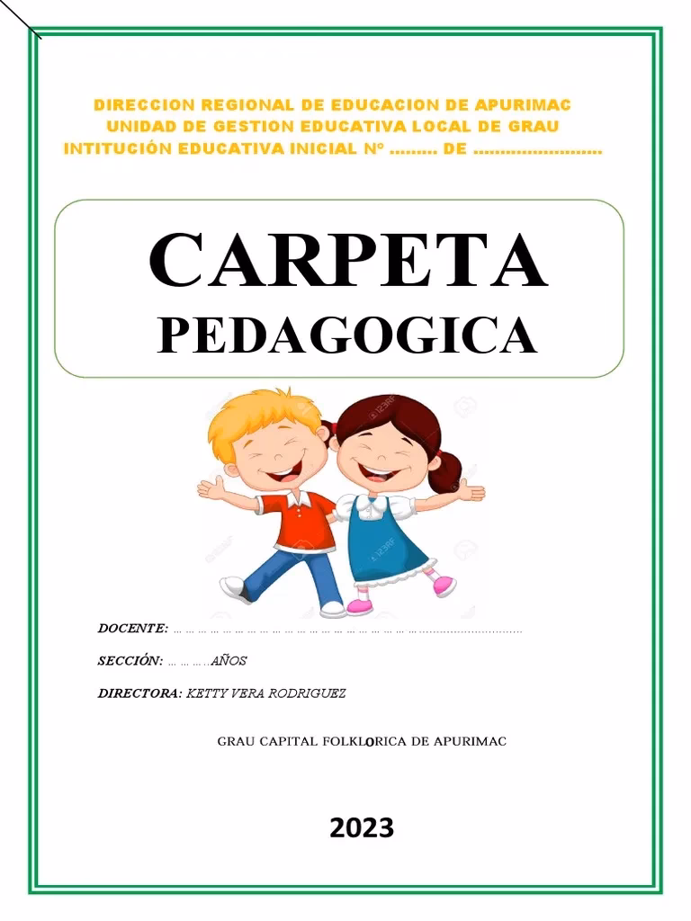 ¿Qué contiene una carpeta pedagógica de primaria?