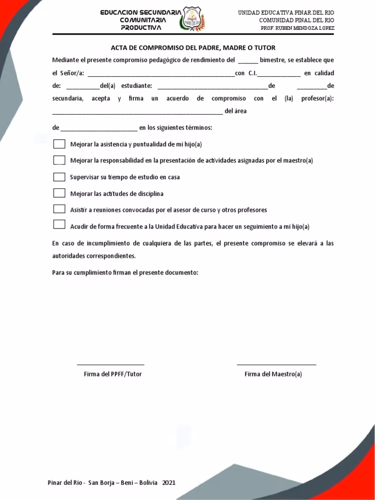 ¿Cómo hacer un compromiso para la escuela?