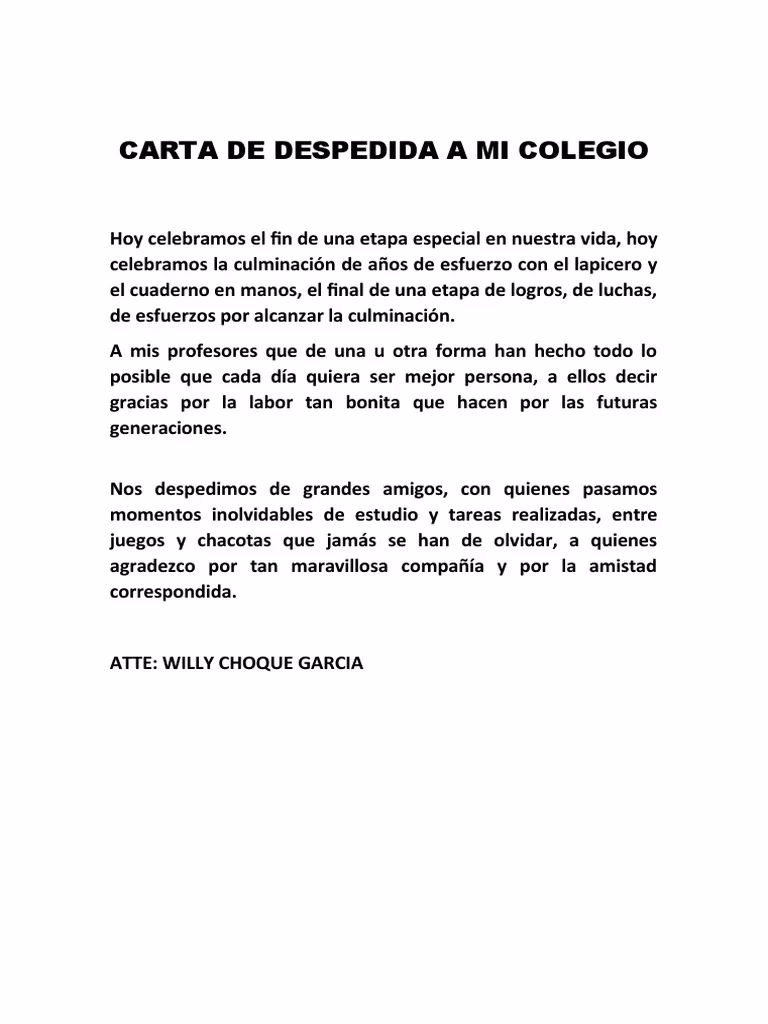 ¿Cómo redactar una carta de despedida a compañeros?