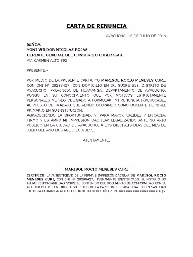 ¿Cómo escribo una carta de renuncia para la escuela?