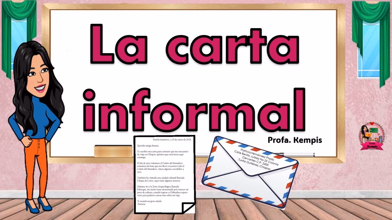 ¿Qué es una carta informal para niños de primaria?