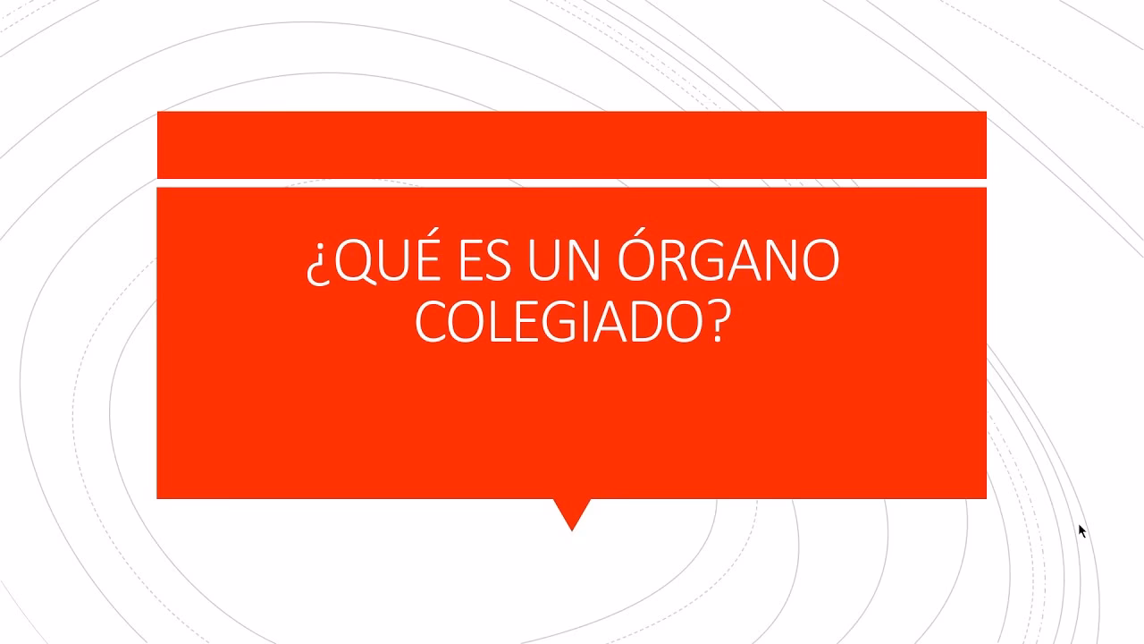 ¿Qué significa de carácter colegiado?