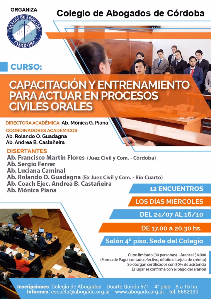 ¿Qué cursos puede tomar un abogado?