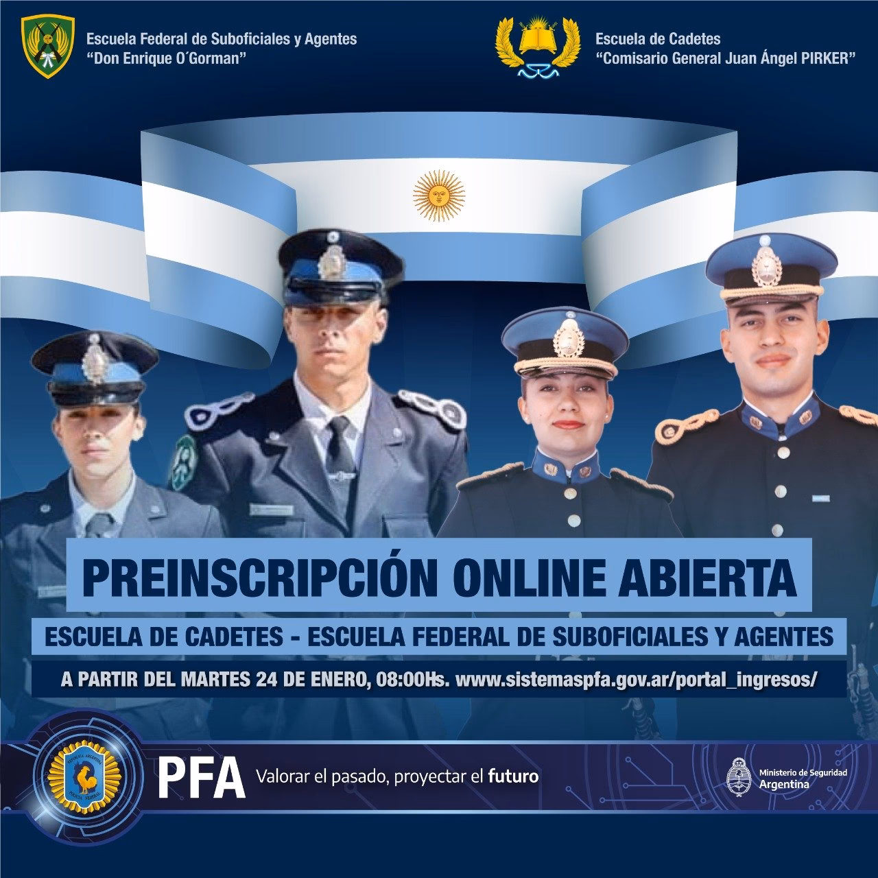 ¿Dónde se estudia para policía federal en Argentina?
