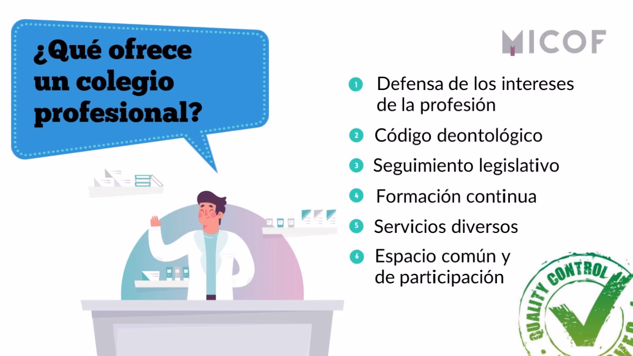 ¿Cuál es el papel de los colegios profesionales?