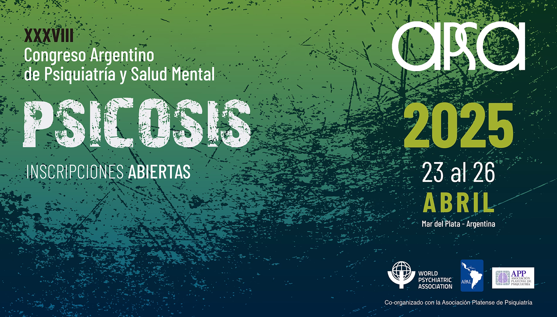 ¿Cuándo es el Congreso de Psiquiatría en Mar del Plata?