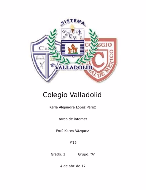 ¿Cuál es la mensualidad del COLEGIO VALLADOLID?