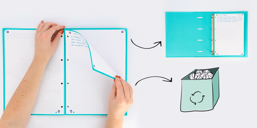 ¿Qué puedo hacer con un cuaderno viejo?