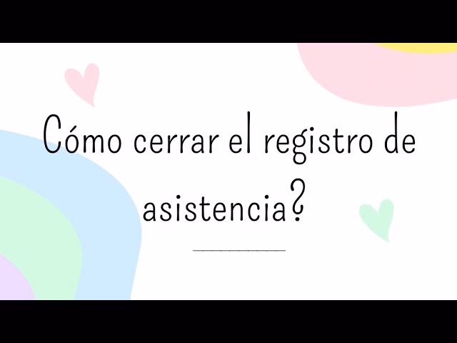 ¿Qué es el registro de asistencia escolar?