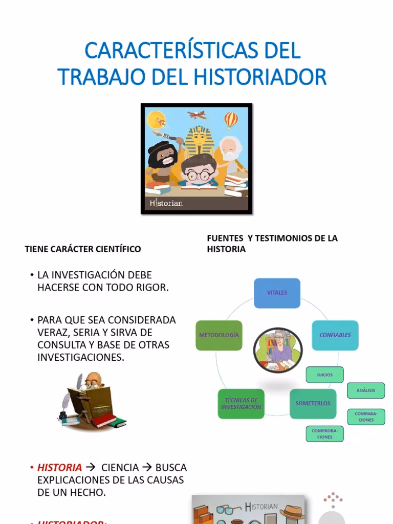 ¿Cuál es el método de trabajo del historiador?