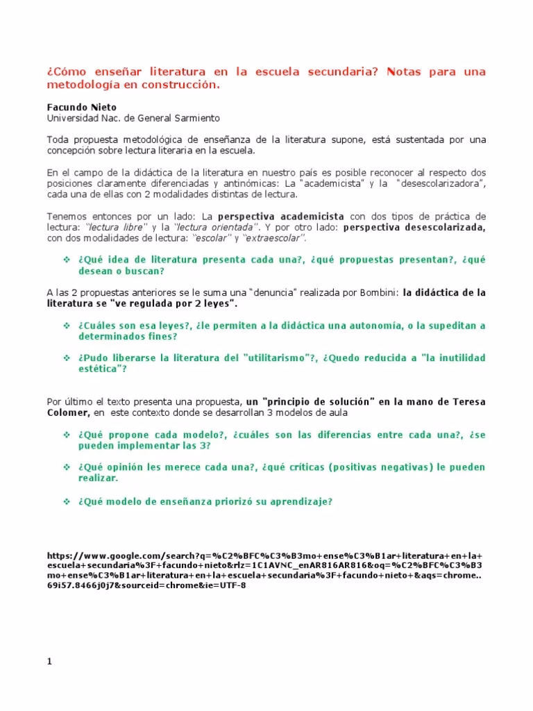¿Qué es la literatura para secundaria?