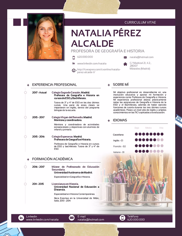 ¿Cómo hacer un currículum para dar clases?