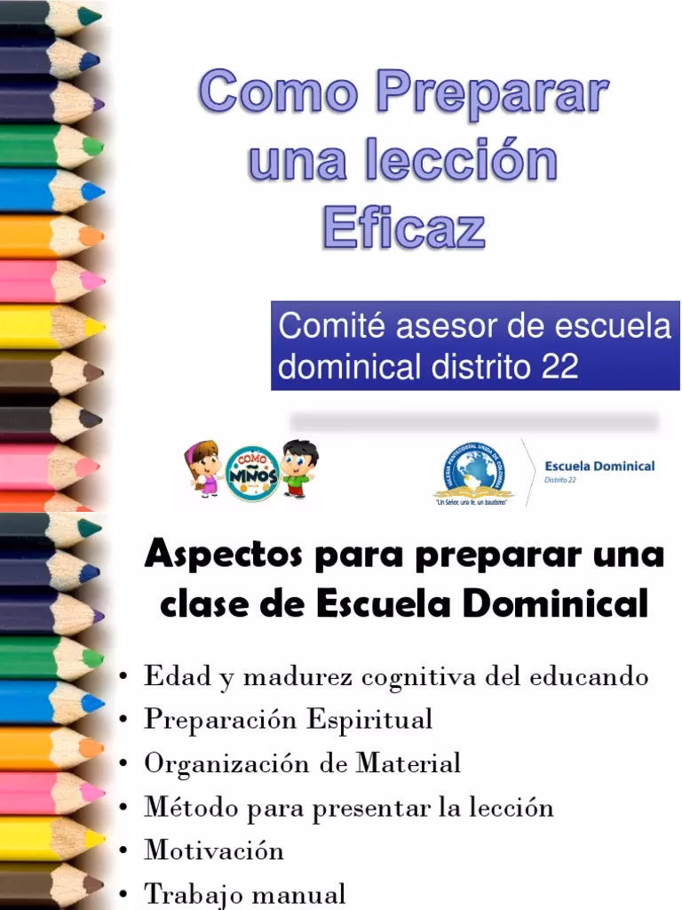 ¿Cómo me preparo para enseñar lecciones de la escuela dominical?