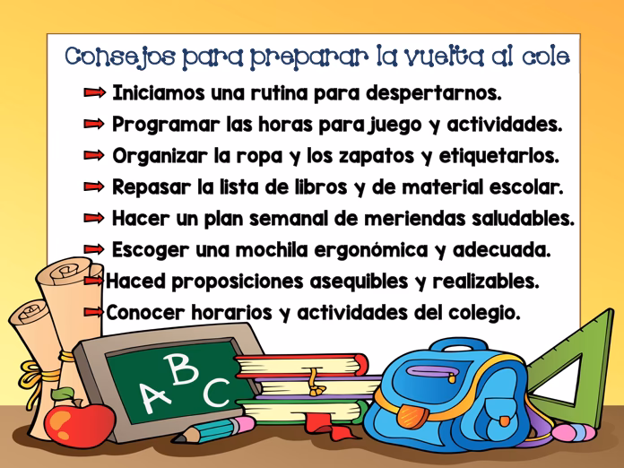 ¿Cómo me preparo para ir a la escuela?