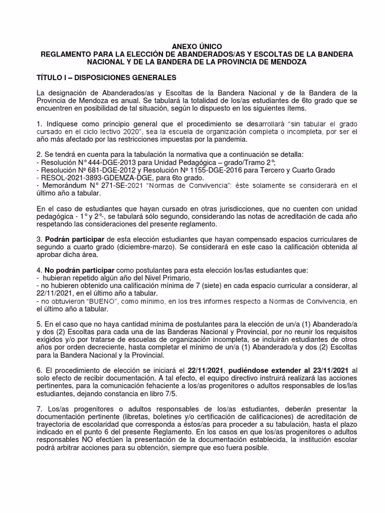 ¿Qué se evalúa para ser abanderado?