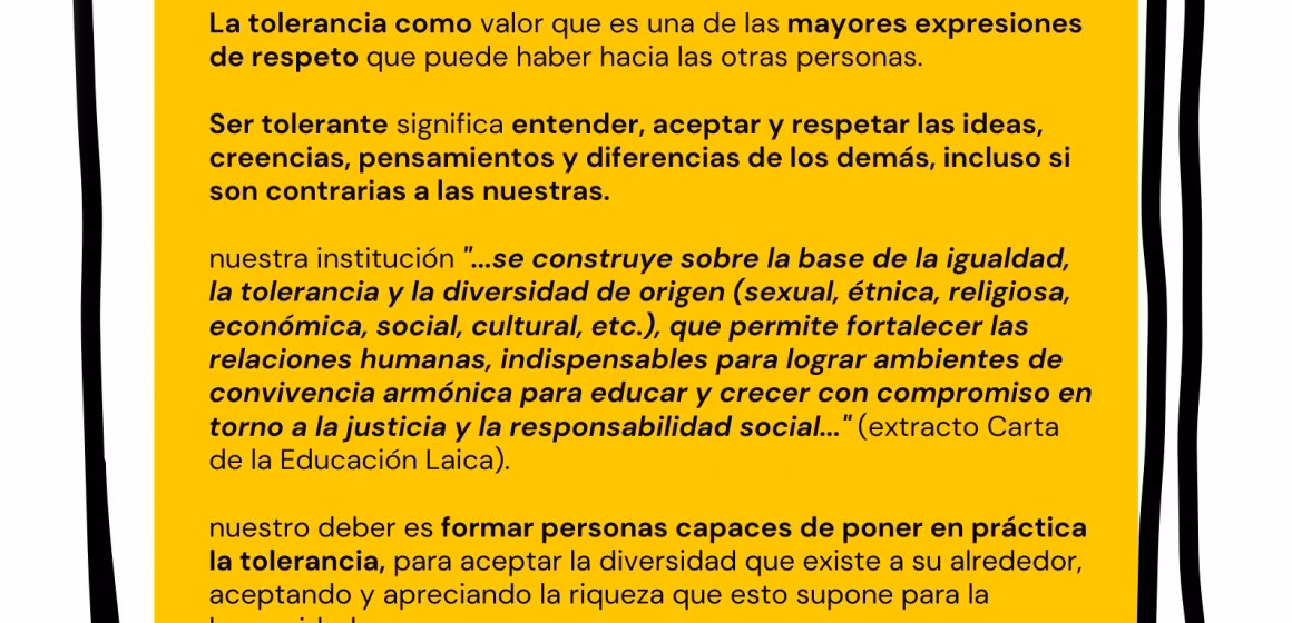¿Cómo podemos ser tolerantes en la escuela?