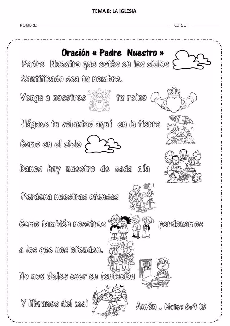 ¿Cómo se puede explicar el padre nuestro?