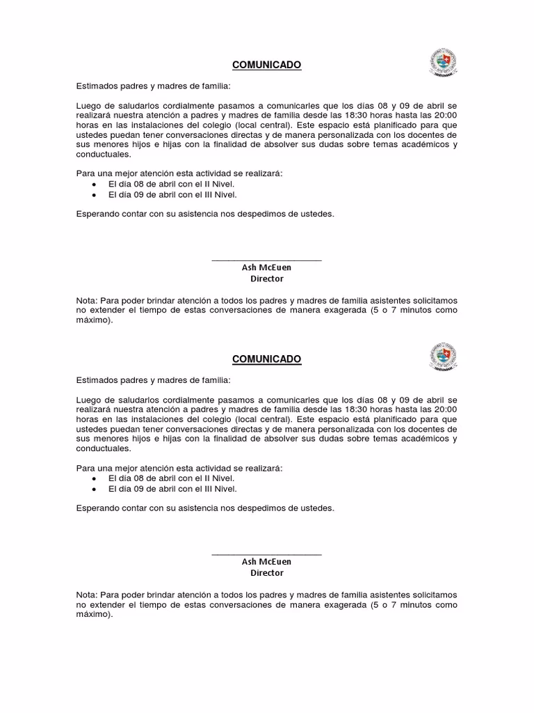 ¿Cómo se comunican las escuelas con los padres?