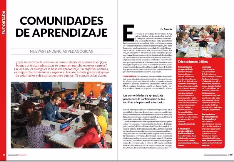 ¿Qué son las comunidades de aprendizaje según la NEM?