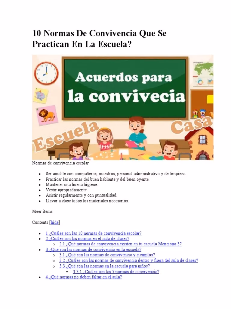 ¿Qué es un consejo de convivencia escolar?