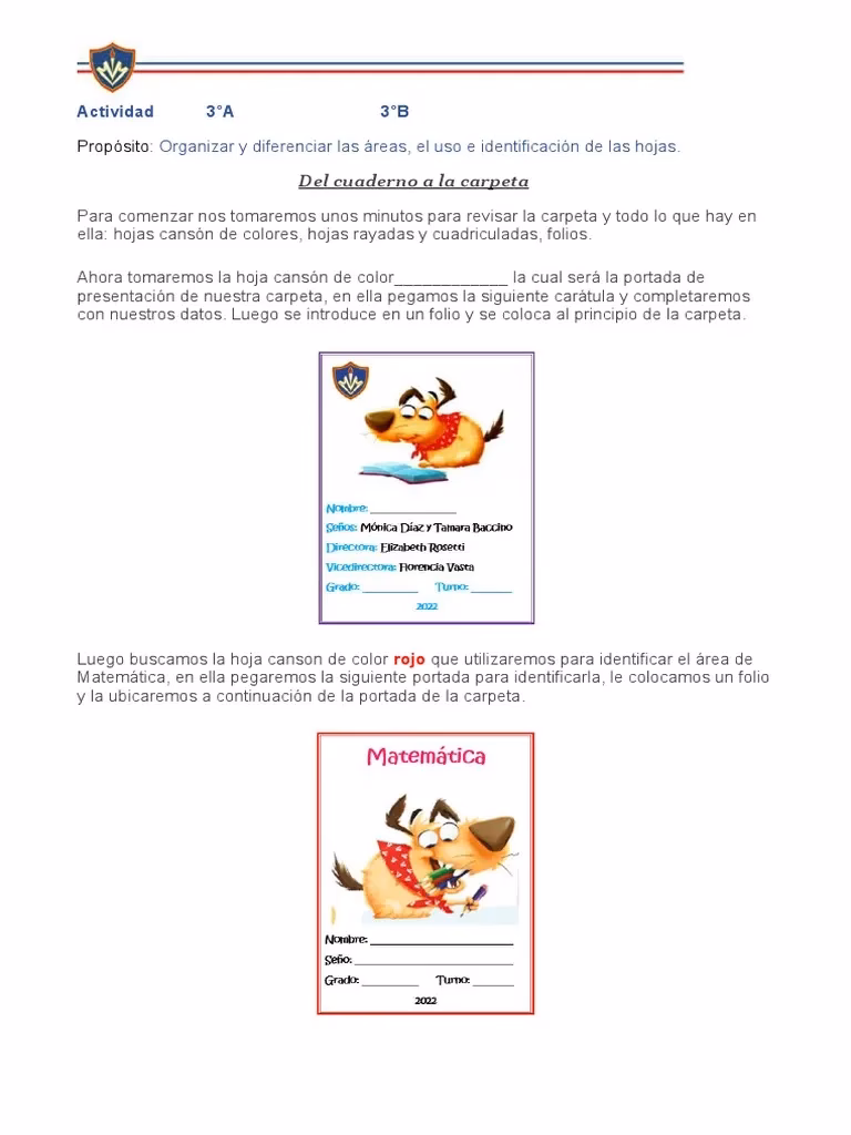 ¿Cuál es la función de la carpeta escolar?