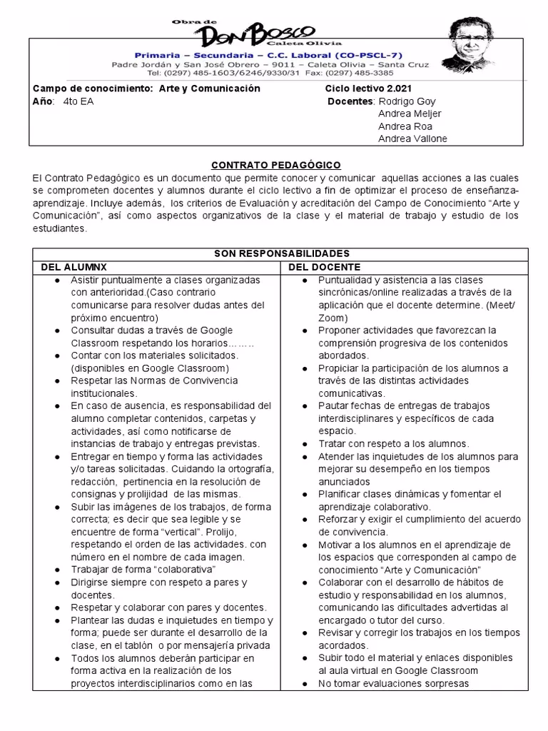 ¿Qué es un contrato de aprendizaje en educación?