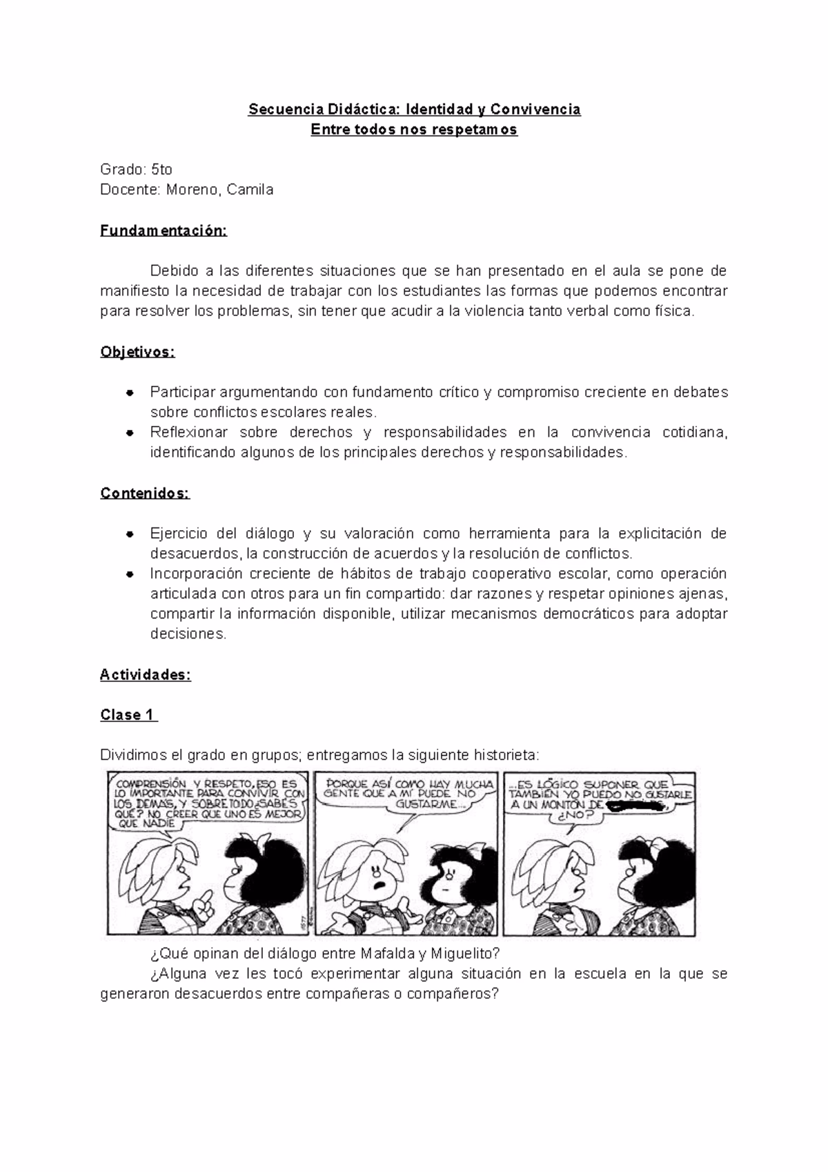 ¿Qué es una participación y convivencia escolar?