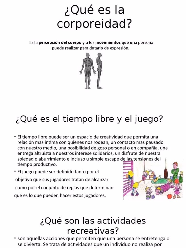 ¿Qué son la corporeidad y la motricidad?