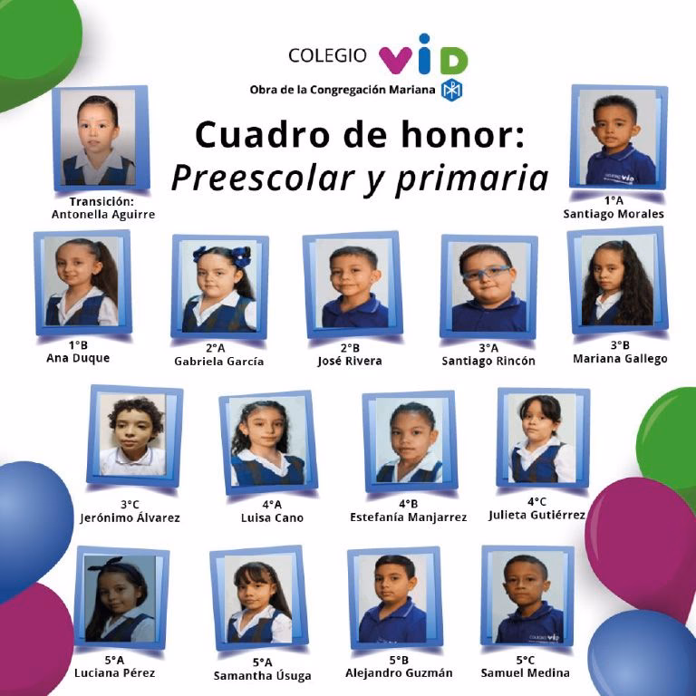 ¿Qué nota es cuadro de honor?