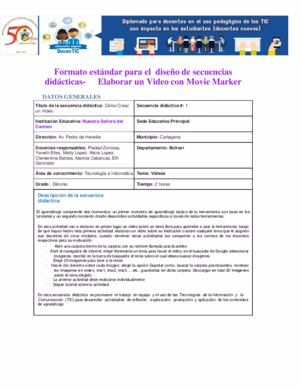 ¿Cuántos tipos de secuencias didácticas existen?