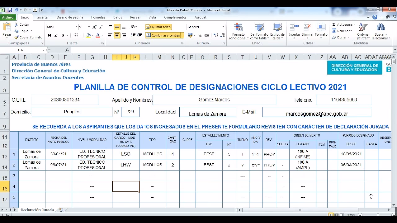 ¿Qué es el formulario 354 ABC?