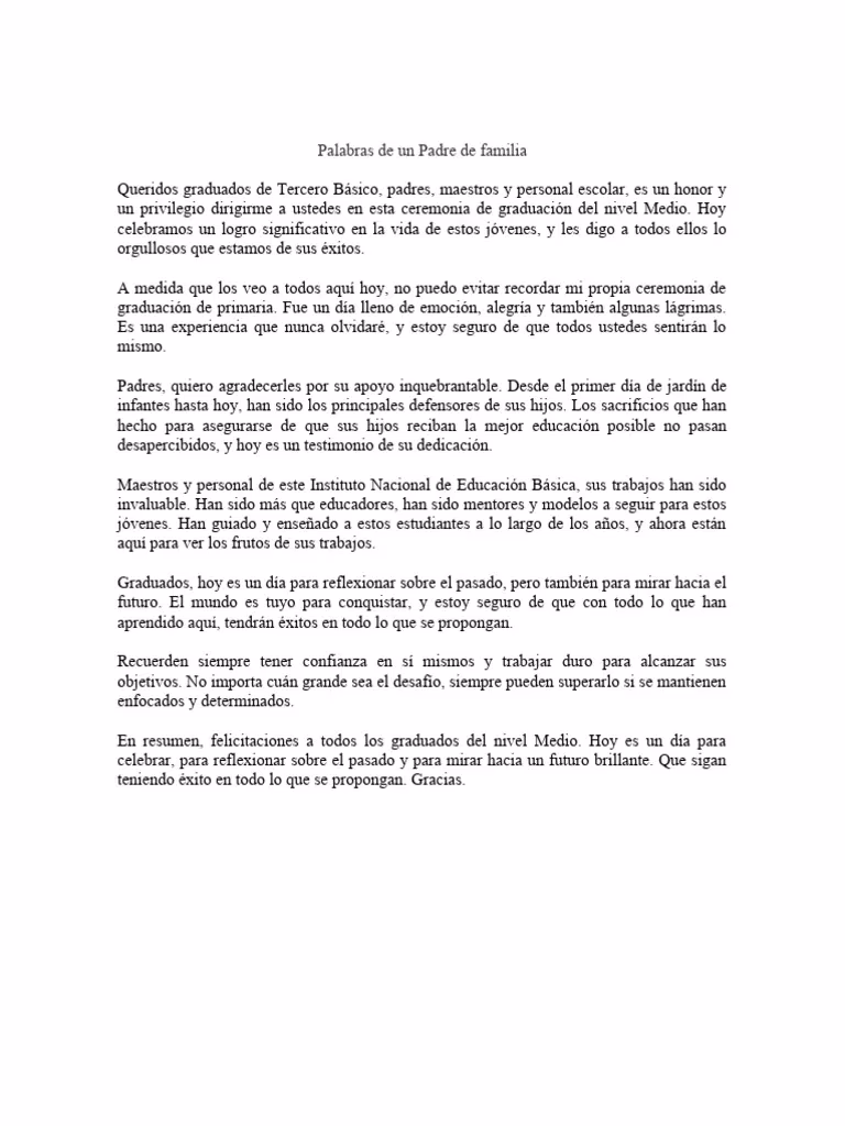 ¿Cómo agradecer a los padres en un discurso de graduación?